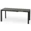 Rozkladací stôl Horizon 120/180x85cm keramika/oceľ – humo/čierna,2