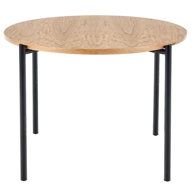 Stôl Morgan 120 Mdf/Oceľ – Dub Zlatá/Čierna