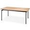 Rozkladací stôl Smart 170/250x100cm Mdf/Oceľ – Dub Naturalny/Čierna
