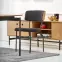 Rozkladací stôl Smart 170/250x100cm Mdf/Oceľ – Dub Naturalny/Čierna,15