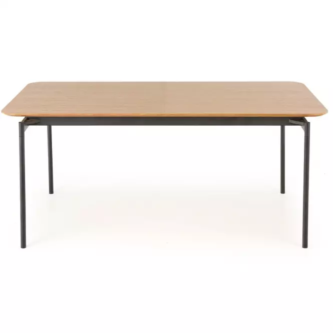 Rozkladací stôl Smart 170/250x100cm Mdf/Oceľ – Dub Naturalny/Čierna