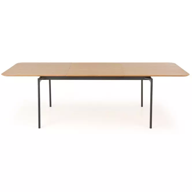 Rozkladací stôl Smart 170/250x100cm Mdf/Oceľ – Dub Naturalny/Čierna