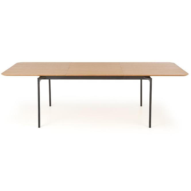 Rozkladací stôl Smart 170/250x100cm Mdf/Oceľ – Dub Naturalny/Čierna