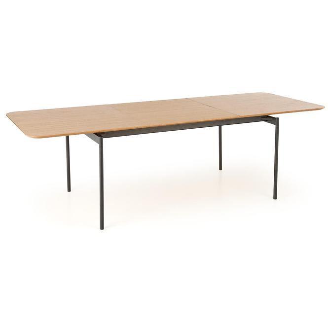 Rozkladací stôl Smart 170/250x100cm Mdf/Oceľ – Dub Naturalny/Čierna,4
