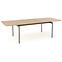 Rozkladací stôl Smart 170/250x100cm Mdf/Oceľ – Dub Naturalny/Čierna,4