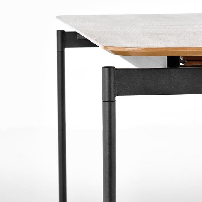 Rozkladací stôl Smart 170/250x100cm Mdf/Oceľ – Dub Naturalny/Čierna
