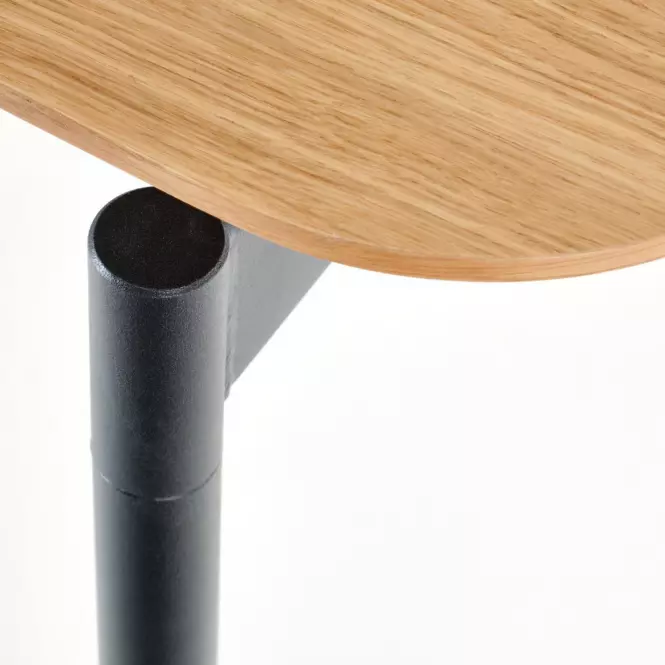 Rozkladací stôl Smart 170/250x100cm Mdf/Oceľ – Dub Naturalny/Čierna