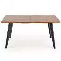 Rozkladací stôl Dickson 120/180x80cm Mdf/Drevo – Dub Naturalny/Čierna
