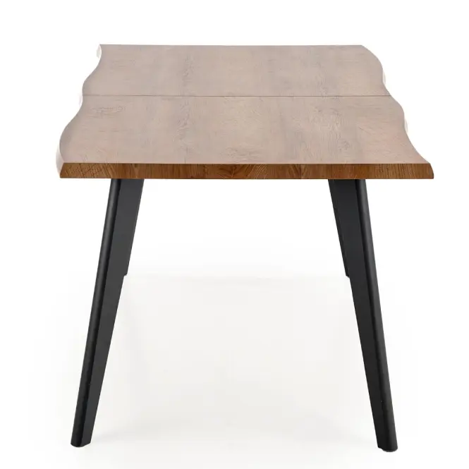 Rozkladací stôl Dickson 120/180x80cm Mdf/Drevo – Dub Naturalny/Čierna,2