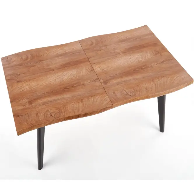 Rozkladací stôl Dickson 120/180x80cm Mdf/Drevo – Dub Naturalny/Čierna,4