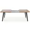 Rozkladací stôl Dickson 120/180x80cm Mdf/Drevo – Dub Naturalny/Čierna,7