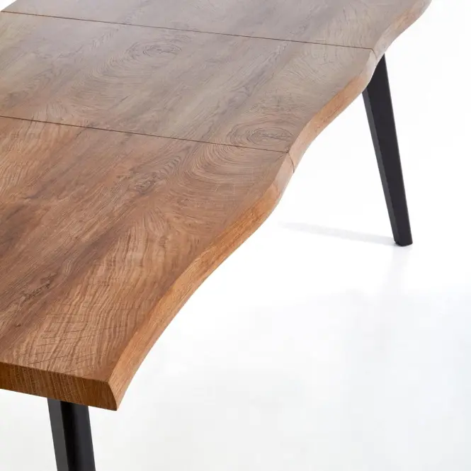 Rozkladací stôl Dickson 150/210x90cm  Mdf/Drevo – Dub Naturalny/Čierna,11