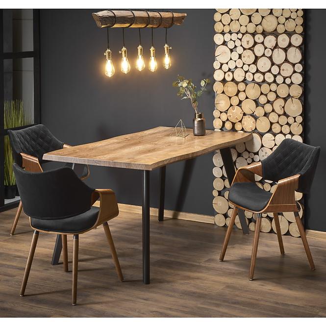 Rozkladací stôl Dickson 150/210x90cm  Mdf/Drevo – Dub Naturalny/Čierna,17