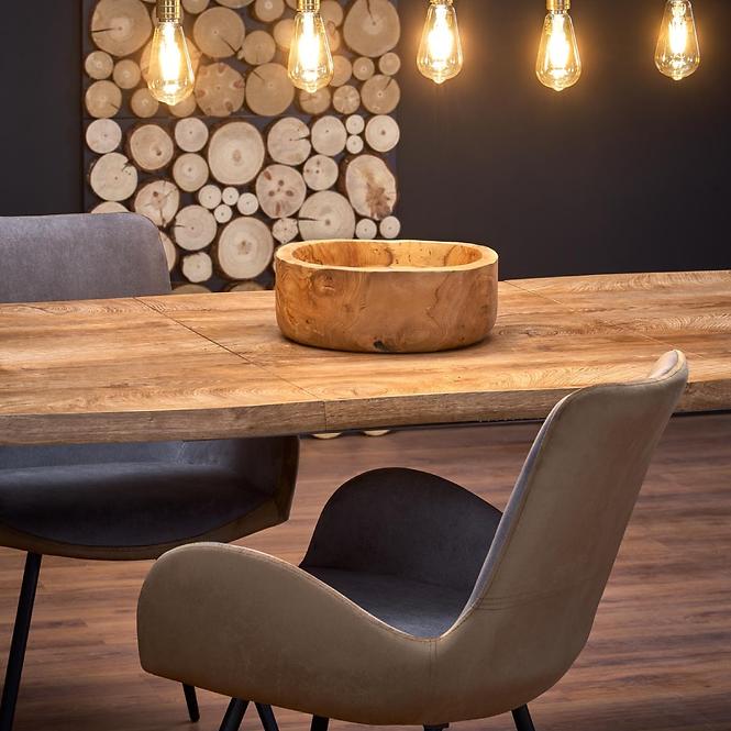 Rozkladací stôl Dickson 150/210x90cm  Mdf/Drevo – Dub Naturalny/Čierna,20