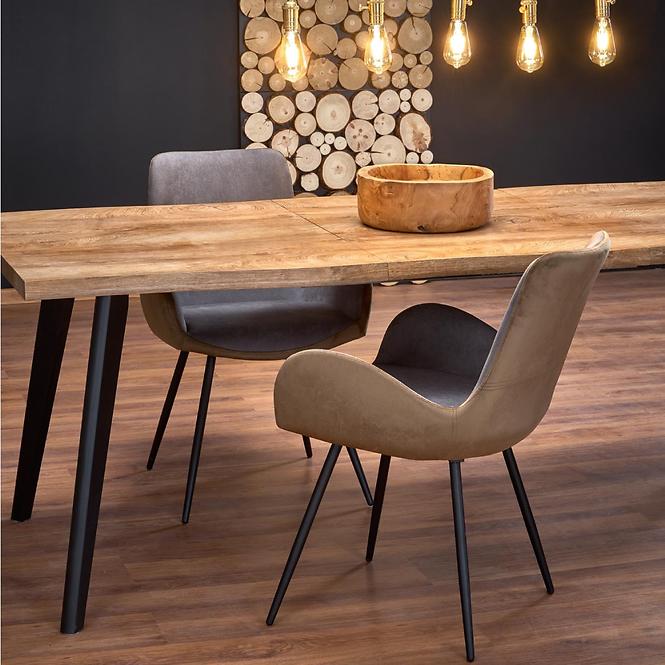 Rozkladací stôl Dickson 150/210x90cm  Mdf/Drevo – Dub Naturalny/Čierna,21