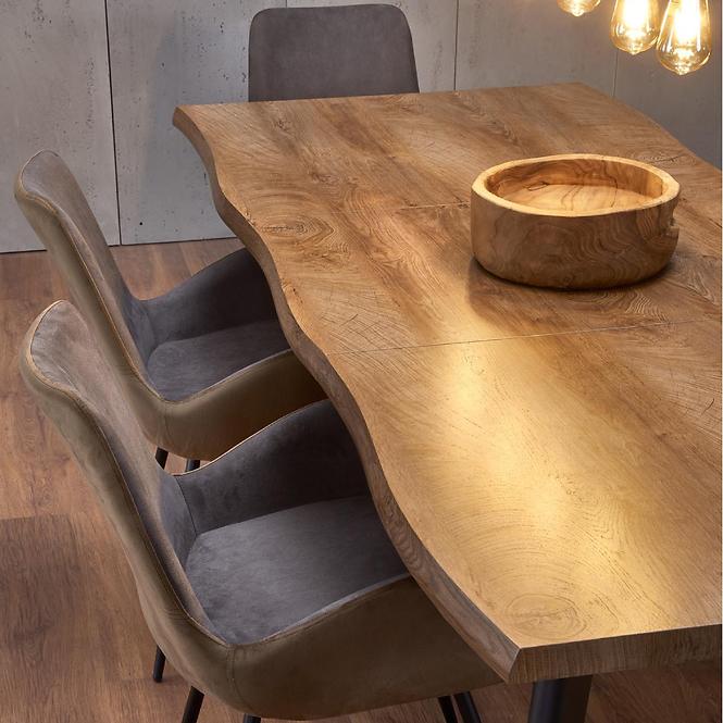 Rozkladací stôl Dickson 150/210x90cm  Mdf/Drevo – Dub Naturalny/Čierna,24