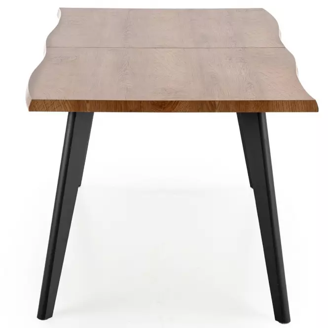 Rozkladací stôl Dickson 150/210x90cm  Mdf/Drevo – Dub Naturalny/Čierna