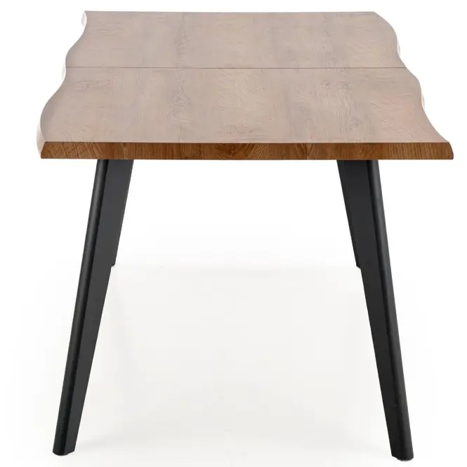 Rozkladací stôl Dickson 150/210x90cm  Mdf/Drevo – Dub Naturalny/Čierna,3