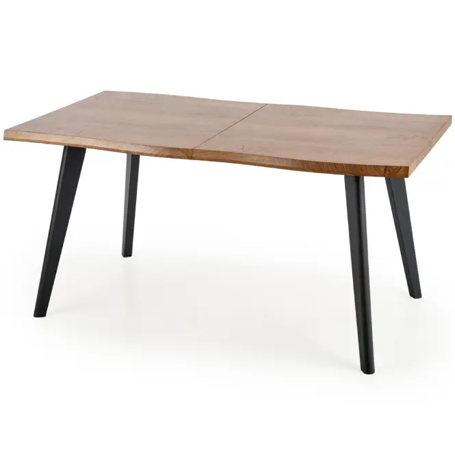 Rozkladací stôl Dickson 150/210x90cm  Mdf/Drevo – Dub Naturalny/Čierna,6
