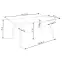 Rozkladací stôl Dickson 150/210x90cm  Mdf/Drevo – Dub Naturalny/Čierna,9