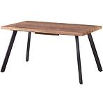 Rozkladací stôl Berlin 140/180x85cm Mdf/Oceľ – Orech Med/Čierna
