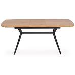 Rozkladací stôl Gustavo 140/180x80cm Mdf/Oceľ – Dub Zlatá/Čierna