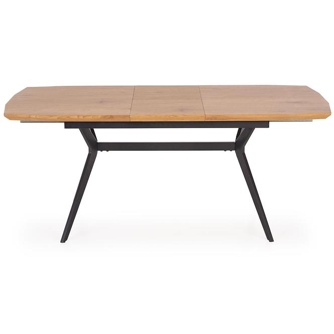 Rozkladací stôl Gustavo 140/180x80cm Mdf/Oceľ – Dub Zlatá/Čierna