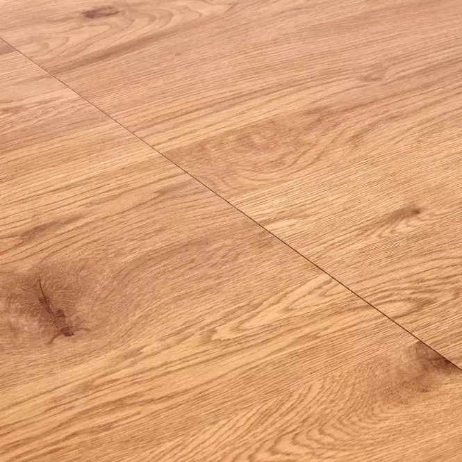 Rozkladací stôl Gustavo 140/180x80cm Mdf/Oceľ – Dub Zlatá/Čierna