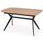 Rozkladací stôl Gustavo 140/180x80cm Mdf/Oceľ – Dub Zlatá/Čierna,5