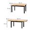 Rozkladací stôl Tiago 140/220x80cm Płyta/Drevo – Dub Craft/Čierna,3