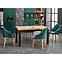 Rozkladací stôl Tiago 140/220x80cm Płyta/Drevo – Dub Craft/Čierna,4