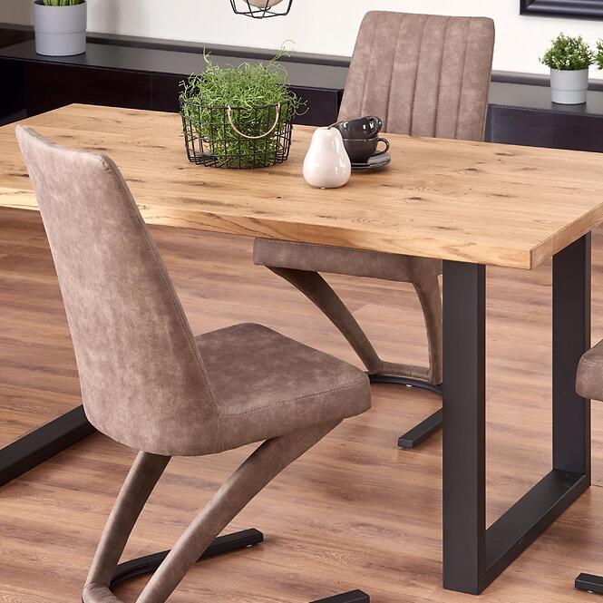 Rozkladací stôl Perez 160/250x90 cm doska/drevo/oceľ – J. Dub/Čierna,14