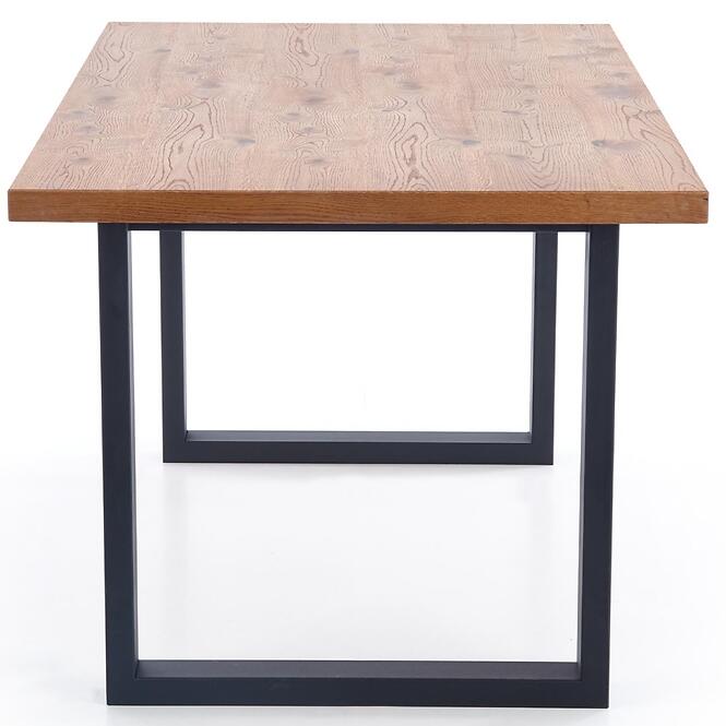 Rozkladací stôl Perez 160/250x90 cm doska/drevo/oceľ – J. Dub/Čierna,2