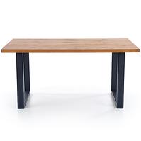 Rozkladací stôl Perez 160/250x90cm Płyta/Drevo/Oceľ – J. Dub/Čierna