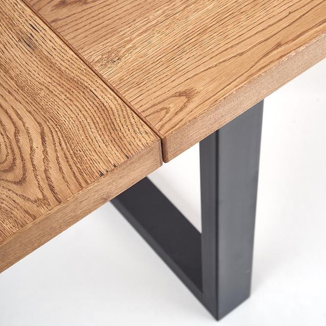 Rozkladací stôl Perez 160/250x90cm Płyta/Drevo/Oceľ – J. Dub/Čierna,11
