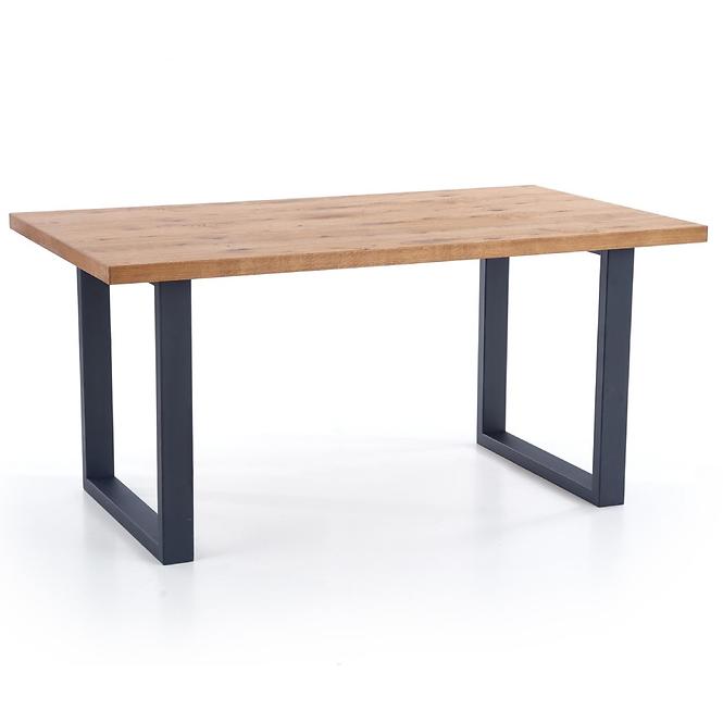 Rozkladací stôl Perez 160/250x90cm Płyta/Drevo/Oceľ – J. Dub/Čierna