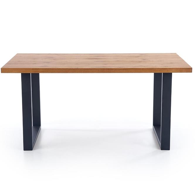 Rozkladací stôl Perez 160/250x90cm Płyta/Drevo/Oceľ – J. Dub/Čierna