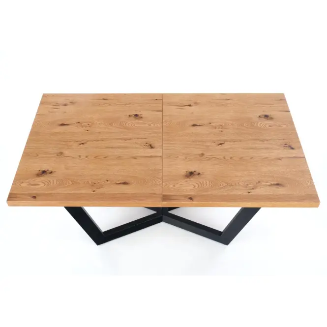 Rozkladací stôl Massive 160/250x90cmSvetlý Dub/Čierna,10