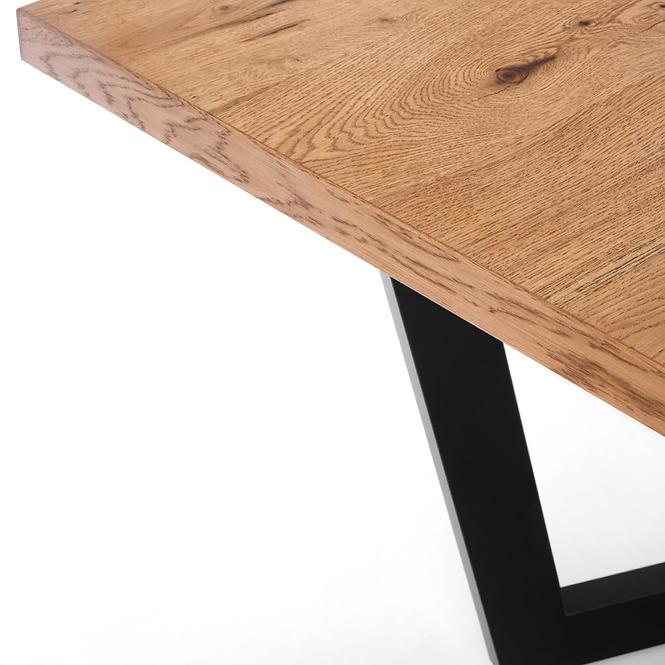 Rozkladací stôl Massive 160/250x90cmSvetlý Dub/Čierna