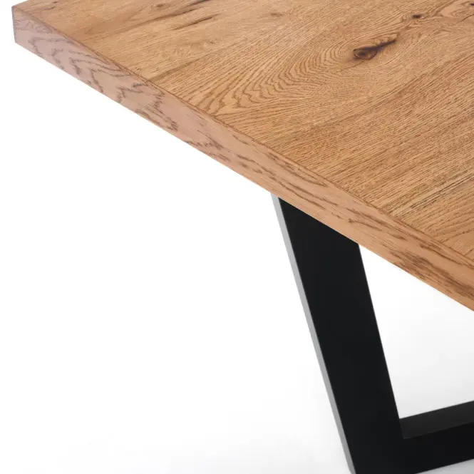 Rozkladací stôl Massive 160/250x90cmSvetlý Dub/Čierna,11
