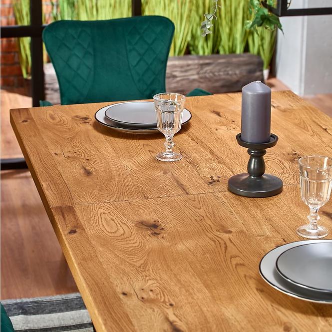 Rozkladací stôl Massive 160/250x90cmSvetlý Dub/Čierna