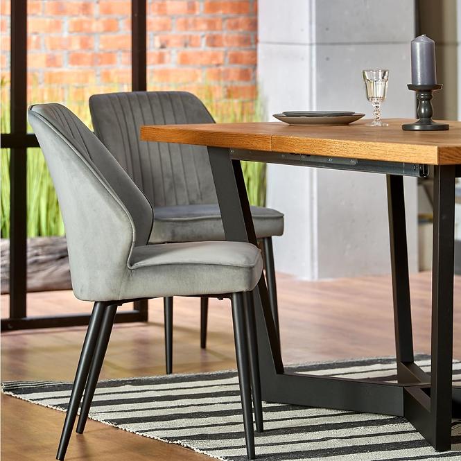 Rozkladací stôl Massive 160/250x90cmSvetlý Dub/Čierna