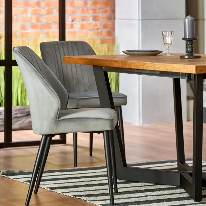 Rozkladací stôl Massive 160/250x90cmSvetlý Dub/Čierna,18