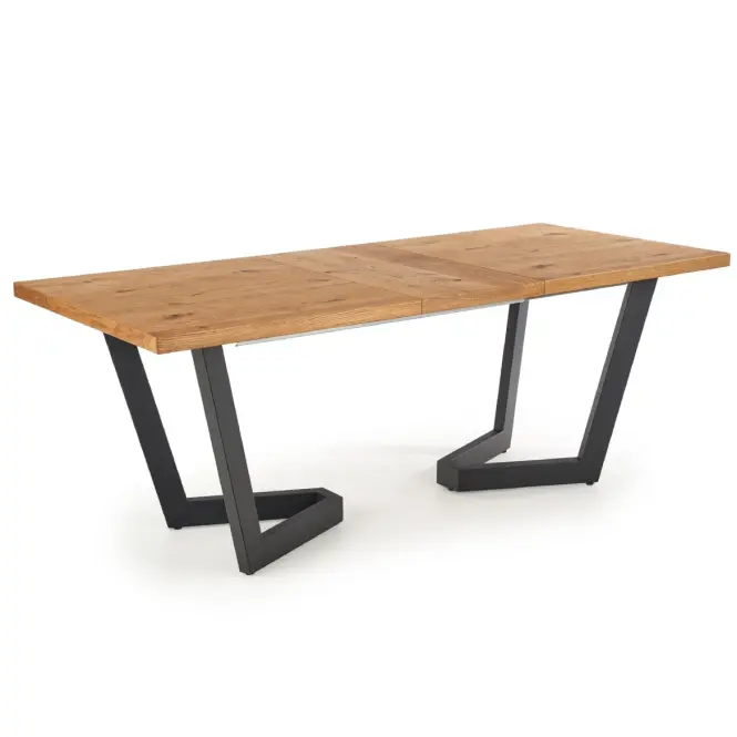 Rozkladací stôl Massive 160/250x90cmSvetlý Dub/Čierna,2