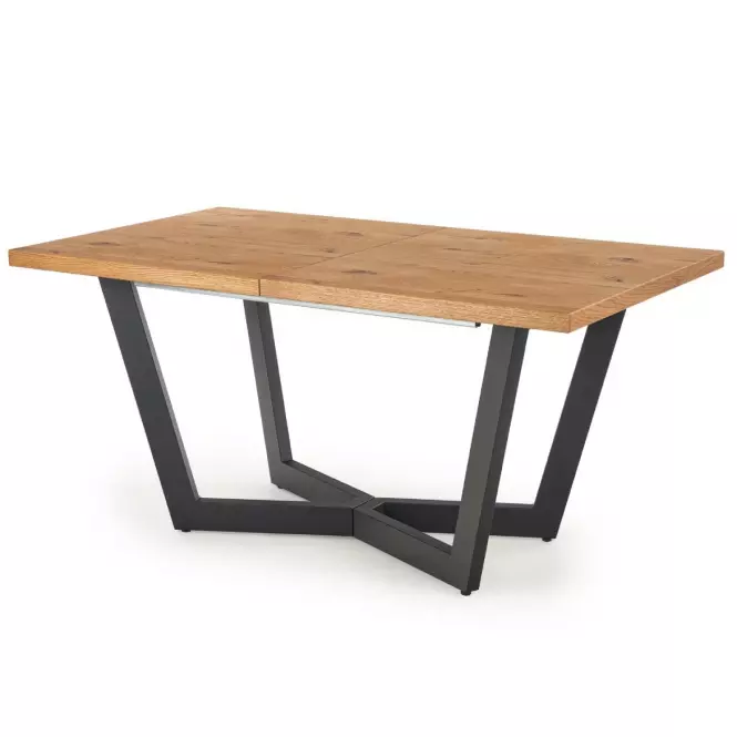 Rozkladací stôl Massive 160/250x90cmSvetlý Dub/Čierna