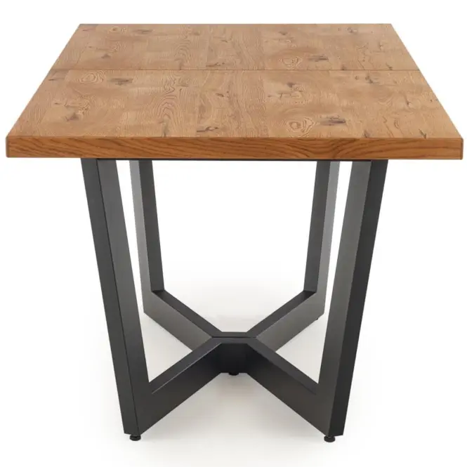 Rozkladací stôl Massive 160/250x90cmSvetlý Dub/Čierna,4