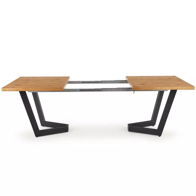 Rozkladací stôl Massive 160/250x90cmSvetlý Dub/Čierna