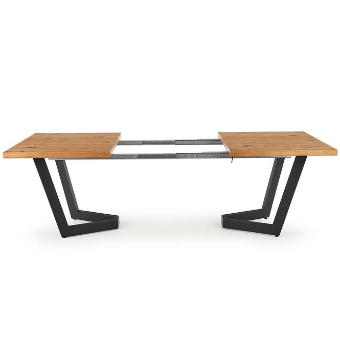 Rozkladací stôl Massive 160/250x90cmSvetlý Dub/Čierna
