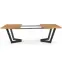Rozkladací stôl Massive 160/250x90cmSvetlý Dub/Čierna,5