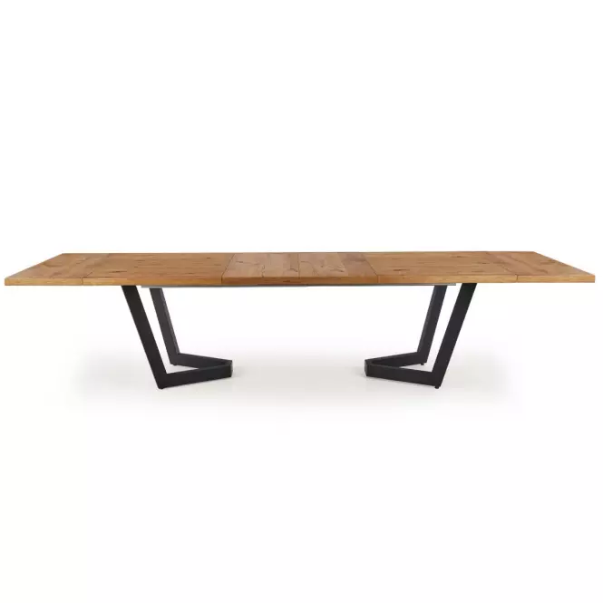 Rozkladací stôl Massive 160/250x90cmSvetlý Dub/Čierna